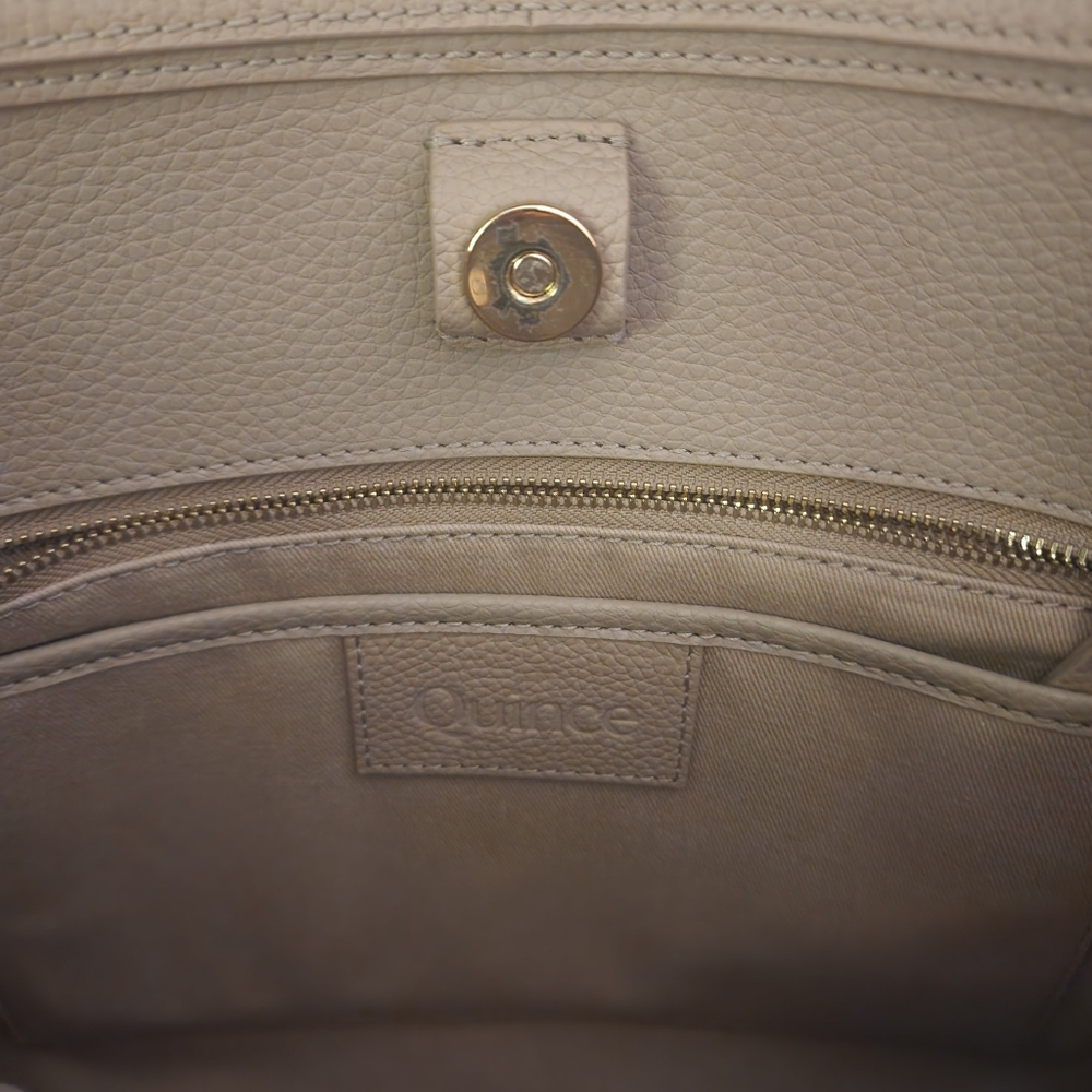 Quince Italian Leather Triple Compartment Work Tote EUC - Picture 4 of 9